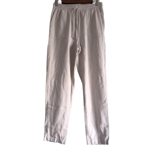 Men’s Beige Drawstring Tapered Chino Casual Smart Trouser Size Medium NWOT - Picture 4 of 8